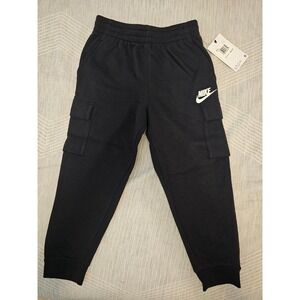 NIKE Youth X-Small Black Fleece Cargo Jogger Sweats *READ‎ DETAILS FOR SIZING*